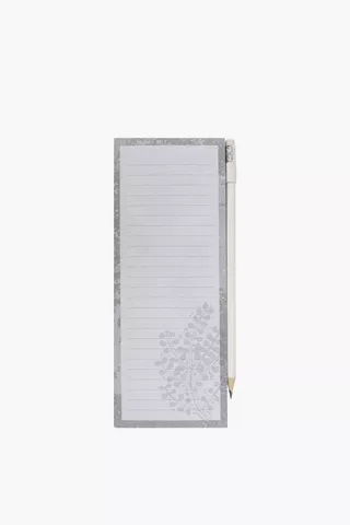 Botanical Notepad With Pencil