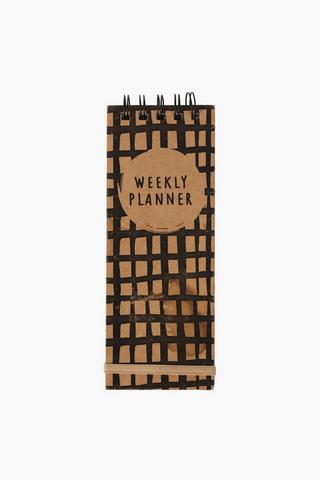 Checked Weekly Planner Notepad