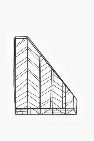 Metal Geometric File Holder