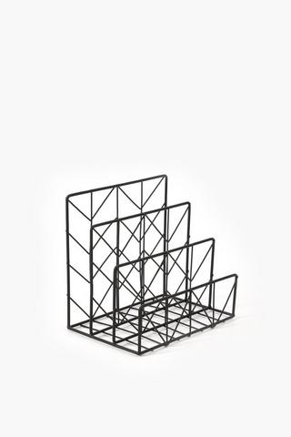 Metal Geometric Notebook Holder