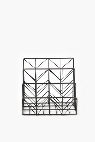 Metal Geometric Notebook Holder