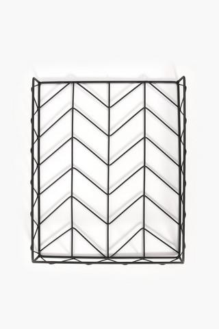 Metal Geometric Paper Tray