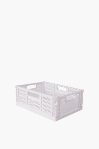 Plastic Folding Crate Medium