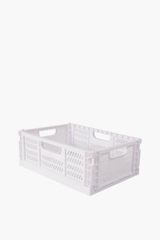 Plastic Folding Crate Large