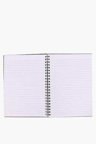 World Map Spiral Notebook A4