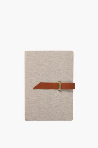 Leather Trim Notebook A5