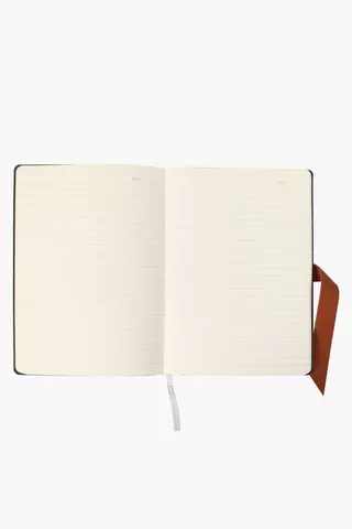 Leather Trim Notebook A5