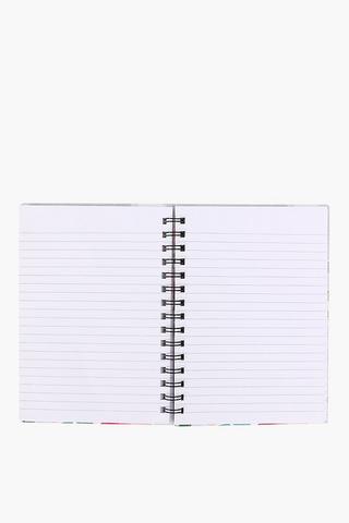 Cherry Floral Spiral Hardcover Notebook A5