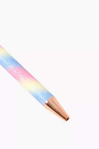 Rainbow Glitter Pen
