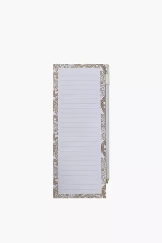 Lacewood Notepad With Pencil