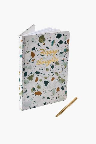 Happy Thoughts Notebook With Pen A5