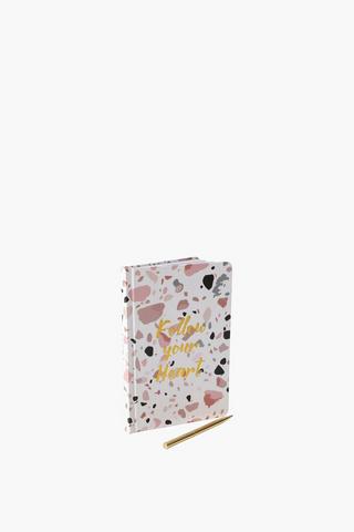 Follow Your Heart Notebook With Pen A5