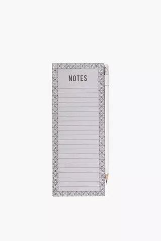Notepad With Pencil