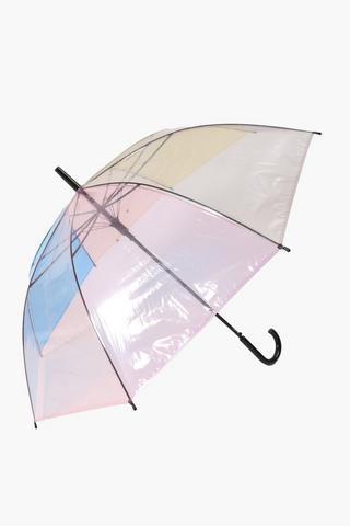 Transparent Stripe Umbrella Large