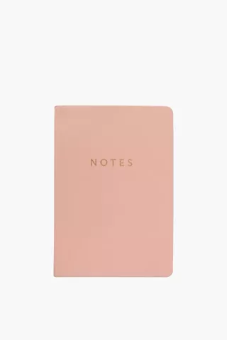 Pastel Foil Script Notebook A5