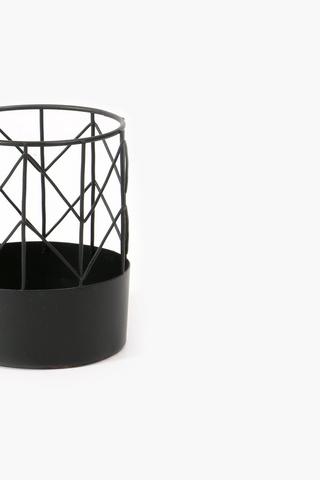 Metal Geometric Pen Holder