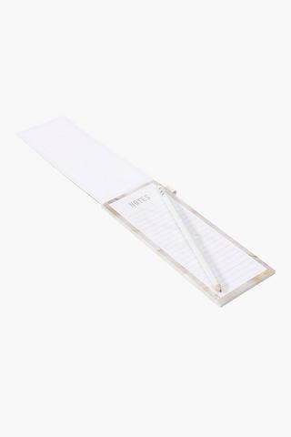 Marble Notepad With Pencil