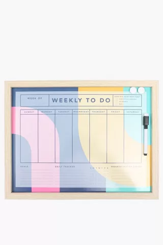 Magnetic Weekly Planner With Marker, A3