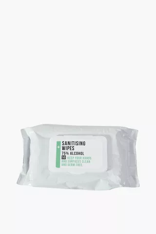 Sanitising Hand And Surface Wipes, 50 Pack