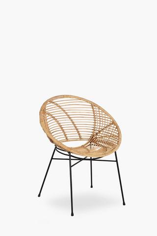 Rattan circle online chair