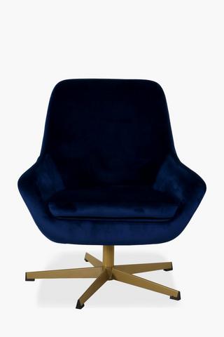 Swivel Velvet Chair