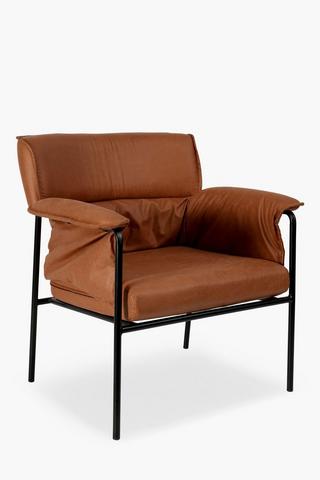 Padded Pu Arm Chair