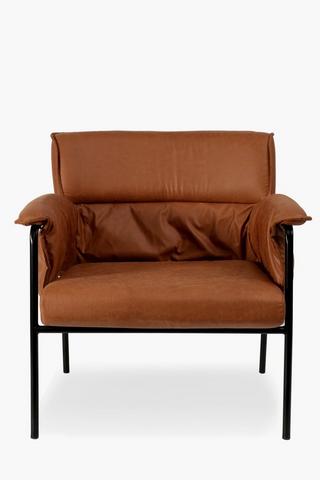 Padded Pu Arm Chair