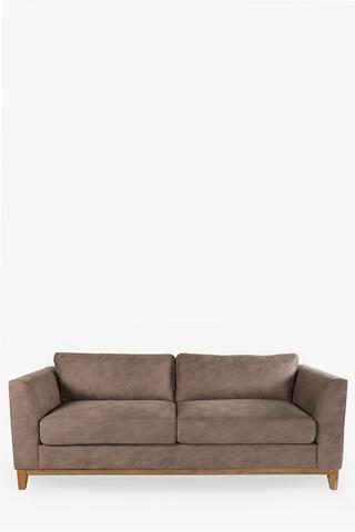 Abbey Plinth Washed Suede 3 Seater Sofa