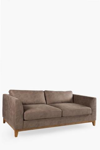 Abbey Plinth Washed Suede 3 Seater Sofa