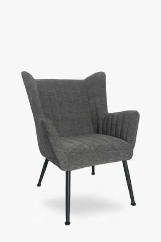 Ribbed Wingback Chair