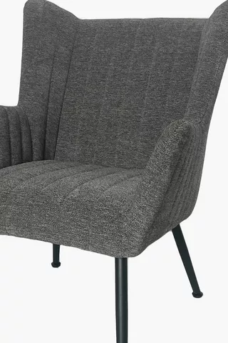 Ribbed Wingback Chair