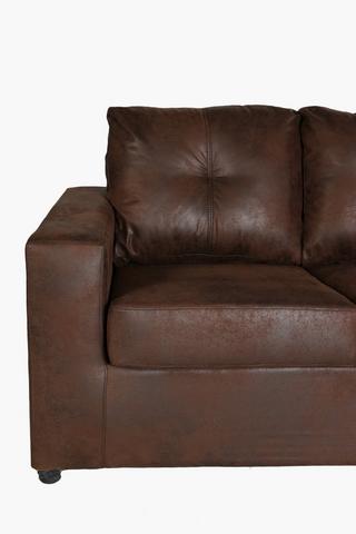 Distressed Saddlestitch Corner Sofa