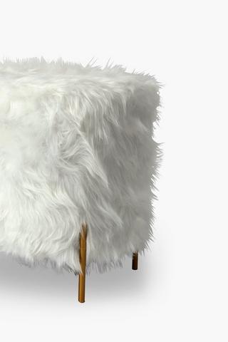 Toledo Faux Fur Stool