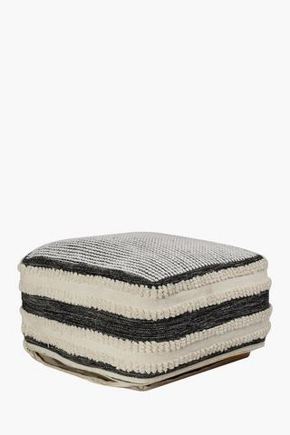 Square Macrame Pouffe