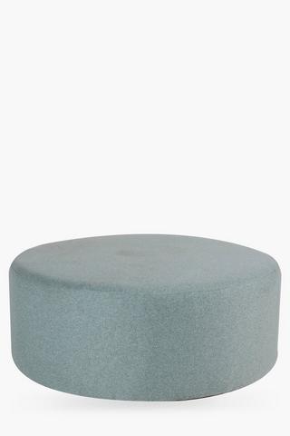 Round Velvet Ottoman