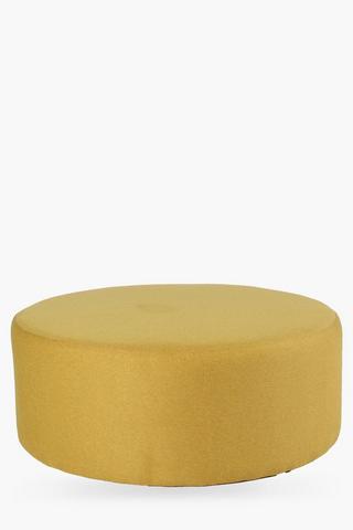 Round Velvet Ottoman