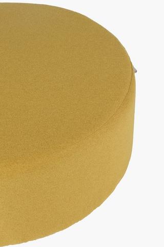 Round Velvet Ottoman