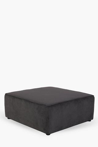 Square Corduroy Ottoman