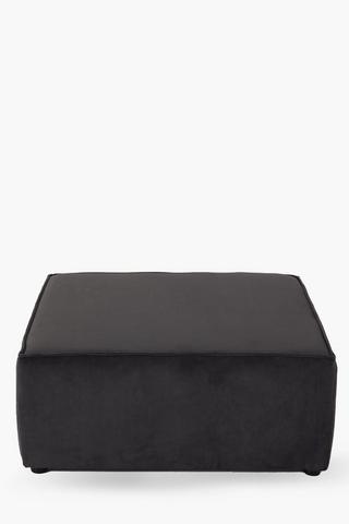 Square Corduroy Ottoman