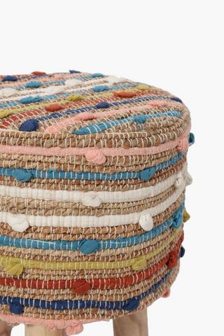 Boho Woven Stool