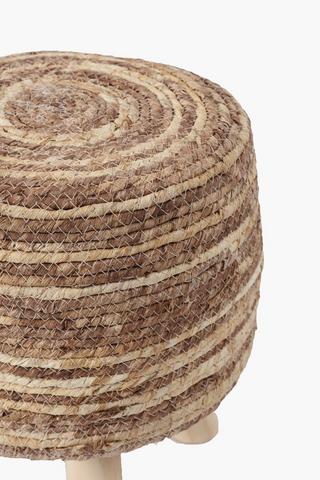 Mini Woven Seagrass Stool