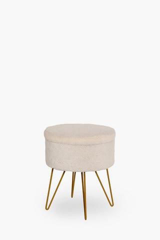 Faux Fur Stool