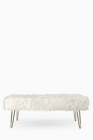 Atomic Faux Fur Bench