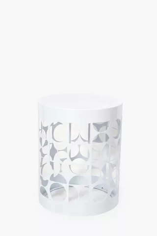 Metal Cut Out Side Table