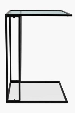 Fluted Glass Side Table