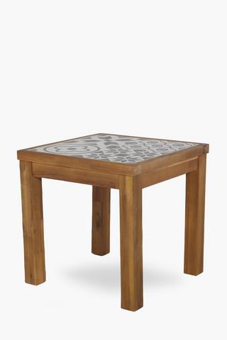 Tile Top Side Table