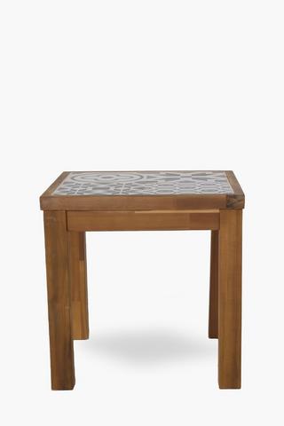 Tile Top Side Table