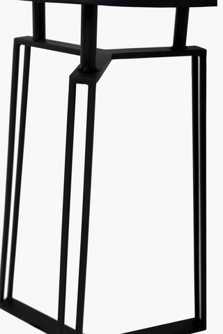 Metal And Glass Side Table