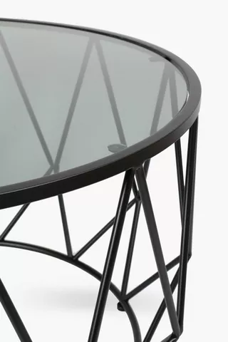 Geometric Wire Coffee Table