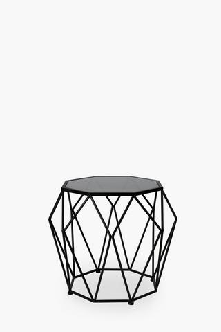 Geometric Wire Side Table
